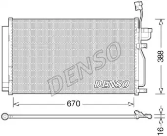 DCN15002 DENSO Конденсатор, кондиционер