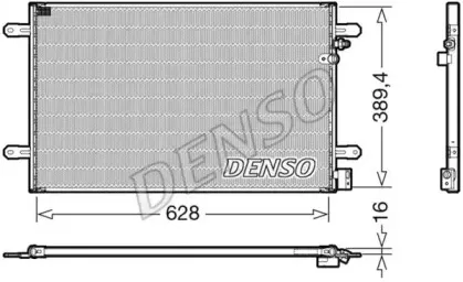 DCN02037 DENSO Конденсатор, кондиционер