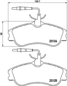 MDB1812 MINTEX Комплект тормозных колодок, дисковый тормоз