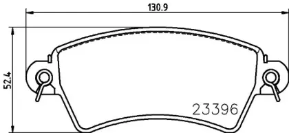 MDB2012 MINTEX Комплект тормозных колодок, дисковый тормоз