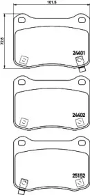 MDB3111 MINTEX Комплект тормозных колодок, дисковый тормоз