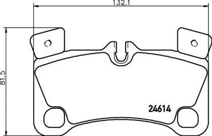 MDB3035 MINTEX Комплект тормозных колодок, дисковый тормоз