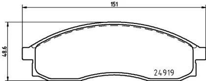MDB1681 MINTEX Комплект тормозных колодок, дисковый тормоз