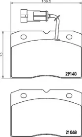 MDB2156 MINTEX Комплект тормозных колодок, дисковый тормоз