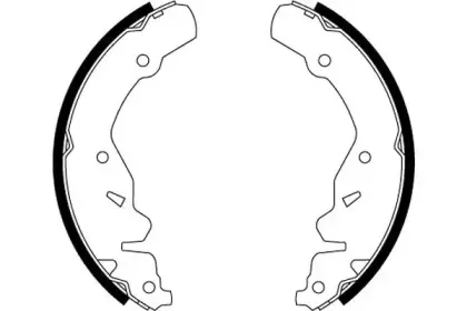 MFR532 MINTEX Комплект тормозных колодок
