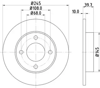 MDC562 MINTEX Тормозной диск