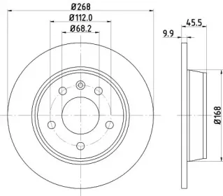 MDC1018 MINTEX Тормозной диск
