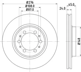 MDC1473 MINTEX Тормозной диск