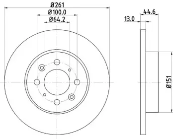 MDC1024 MINTEX Тормозной диск