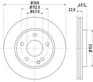 MDC1035 MINTEX Тормозной диск