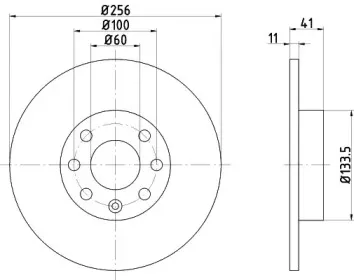 MDC1361 MINTEX Тормозной диск