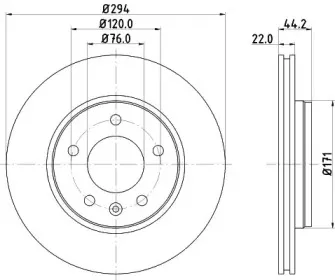 MDC1708 MINTEX Тормозной диск