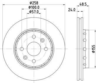 MDC1799 MINTEX Тормозной диск