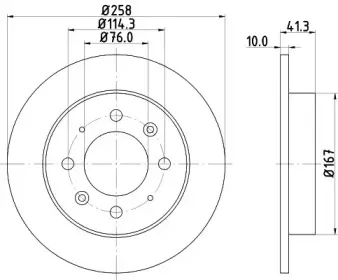 MDC2139 MINTEX Тормозной диск