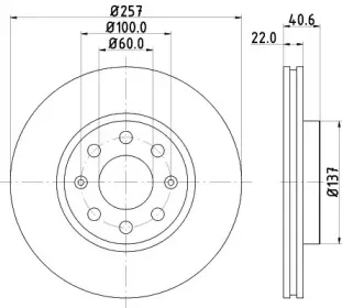 MDC1735 MINTEX Тормозной диск