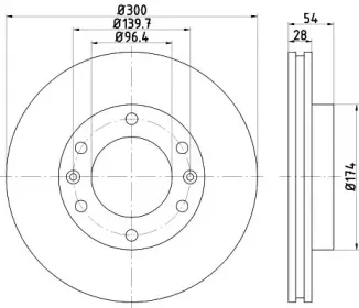 MDC1835 MINTEX Тормозной диск