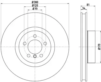 MDC2673 MINTEX Тормозной диск