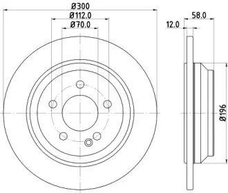 MDC2658 MINTEX Тормозной диск