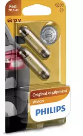 12866B2 PHILIPS Лампа накаливания, фонарь освещения номерного знака