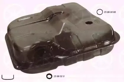 2530019 KLOKKERHOLM Топливный бак