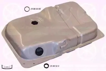 2562008 KLOKKERHOLM Топливный бак