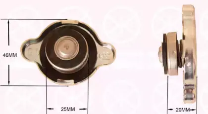 8112309999 KLOKKERHOLM Крышка, радиатор