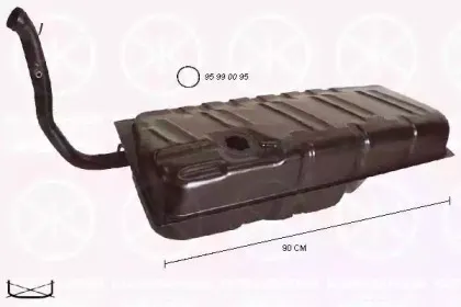 9526009 KLOKKERHOLM Топливный бак