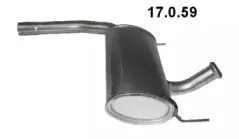 17.0.59 EBERSPÄCHER Средний глушитель выхлопных газов
