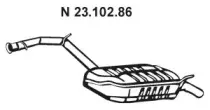 23.102.86 EBERSPÄCHER Глушитель выхлопных газов конечный