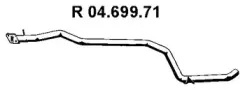 04.699.71 EBERSPÄCHER Труба выхлопного газа