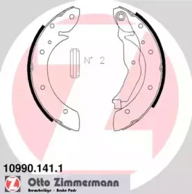 10990.141.1 ZIMMERMANN Комплект тормозных колодок