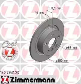 150.2931.20 ZIMMERMANN Тормозной диск