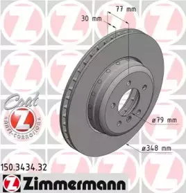 150.3434.32 ZIMMERMANN Тормозной диск