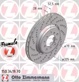 150.3419.70 ZIMMERMANN Тормозной диск