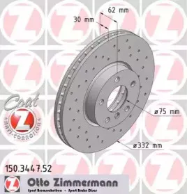 150.3447.52 ZIMMERMANN Тормозной диск