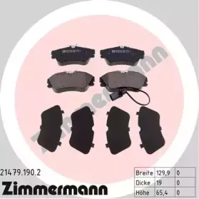 21479.190.2 ZIMMERMANN Комплект тормозных колодок, дисковый тормоз