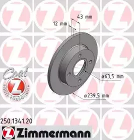250.1341.20 ZIMMERMANN Тормозной диск