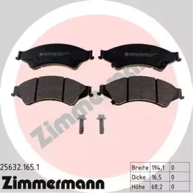 25632.165.1 ZIMMERMANN Комплект тормозных колодок, дисковый тормоз