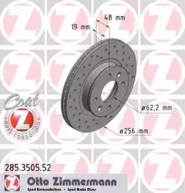 285.3505.52 ZIMMERMANN Тормозной диск