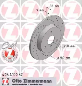 405.4100.52 ZIMMERMANN Тормозной диск