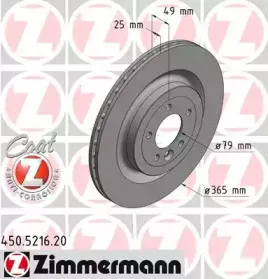 450.5216.20 ZIMMERMANN Тормозной диск