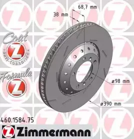 460.1584.75 ZIMMERMANN Тормозной диск