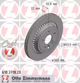 610.3718.20 ZIMMERMANN Тормозной диск