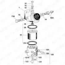 6260B620B DELPHI Корпус, фильтр очистки топлива