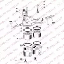6300B040A DELPHI Корпус, фильтр очистки топлива