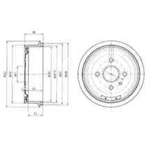 BF102 DELPHI Тормозной барабан