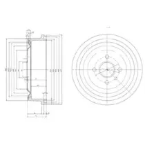 BF103 DELPHI Тормозной барабан