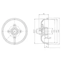BF111 DELPHI Тормозной барабан