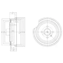 BF367 DELPHI Тормозной барабан