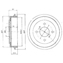 BF383 DELPHI Тормозной барабан